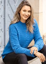 Trui met gemengde textuur 