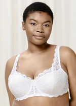 Triumph Amourette beugelbh met elastische kant WIT