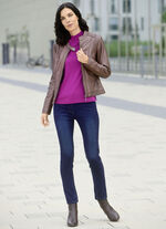 Jeans met push-up effect DONKERBLAUW