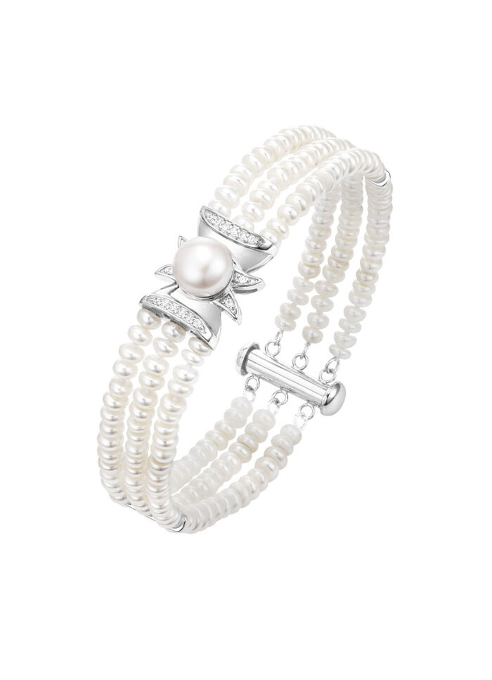 Armband met gekweekte zoetwaterparels 