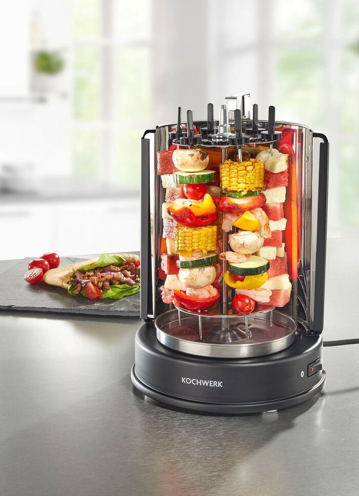 Multigrill voor maximaal 2 kg vlees 