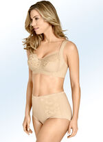 Miss Mary gordel met elastische kant BEIGE
