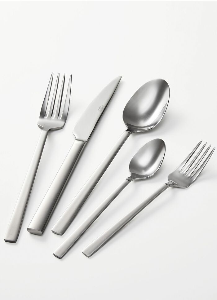 Gedeeltelijk gesatineerd roestvrijstalen bestek 