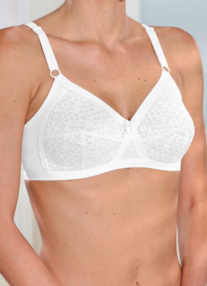 Twee-pack bh met kanten cups 