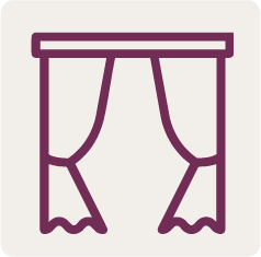 Info-icoon gordijnen