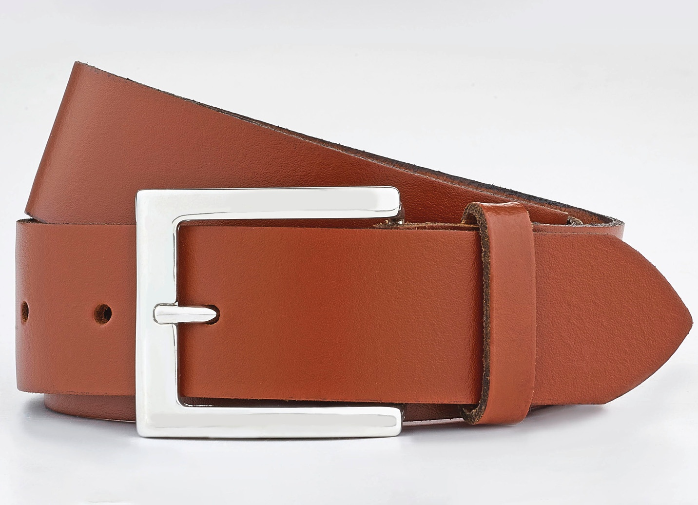 Luca Kayz Damen-Ledergürtel Classic Business CALVADOS gold 2.5cm