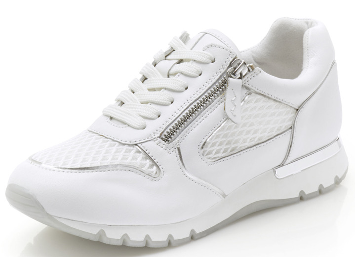 Instappers & veterschoenen - Caprice Sneaker aus luftigem Textilmaterial, in Größe 036 bis 042, in Farbe WIT Ansicht 1
