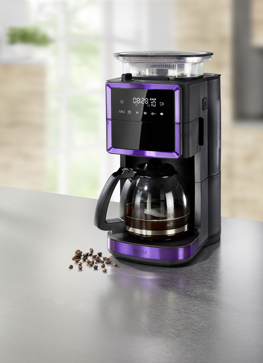 Koffieapparaten - Beem Fresh-Aroma-Perfect III Duo koffiemachine met glas en thermoskan, in Farbe PAARS Ansicht 1